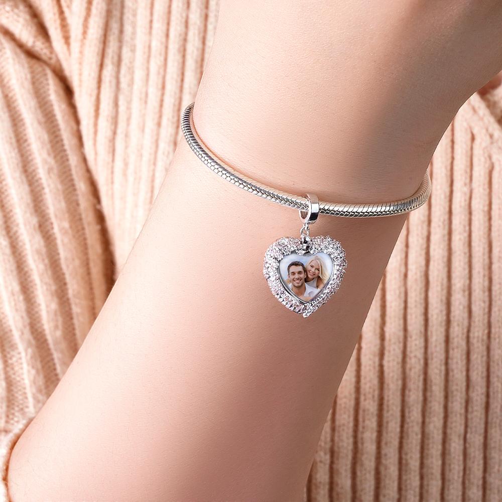 Angel Wing Openable Photo Charm With Text Fashionable Pendant Gifts For Her