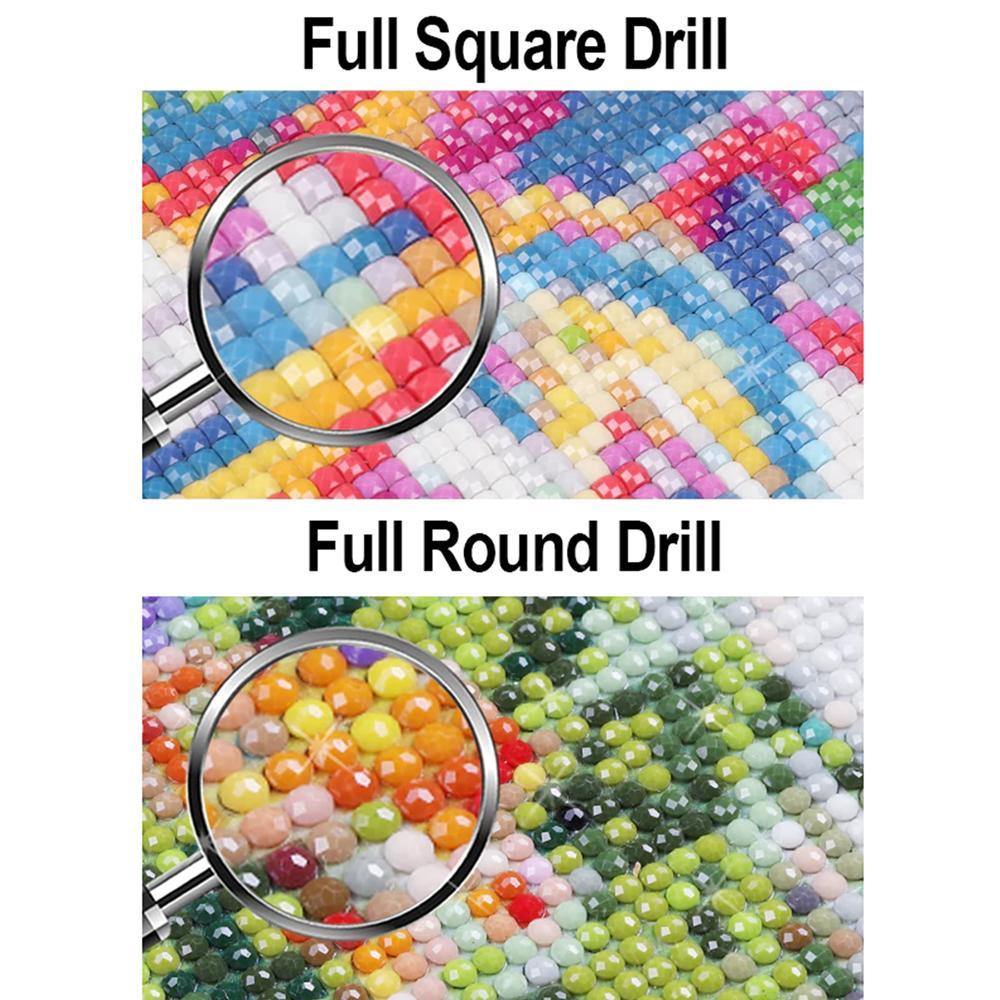 DIY Custom Diamond Painting Frameless Full Round Rhinestone Memorial Gifts 30*30cm