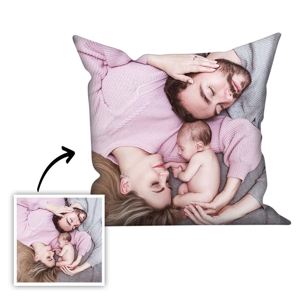 Custom Pillow Case Photo Throw Gift for Family 18*18cm