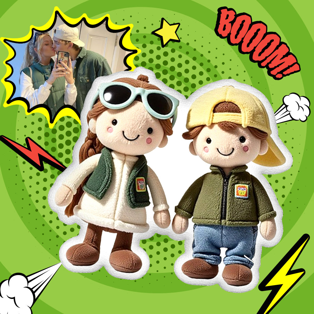 Personalized Photo Plush Doll Pillow Mini Me Plush Pillows Gifts for Kids