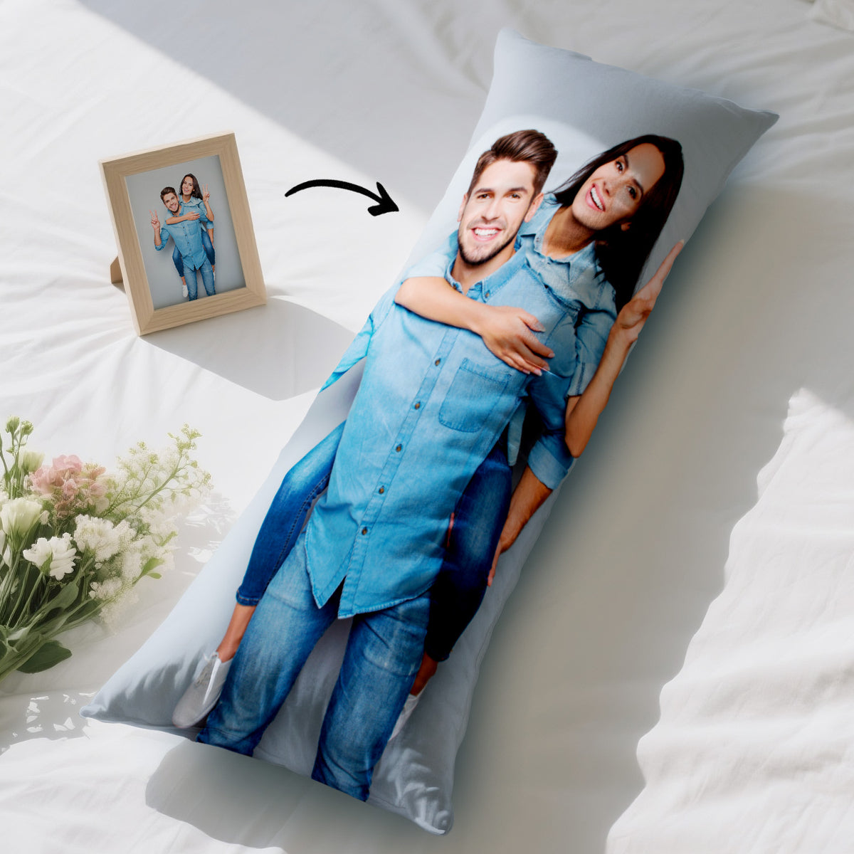 Custom Photo Vertical Pillow Case Gifts for Your Love