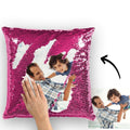 Custom Photo Magic Sequins Pillow Pink Color Shiny Home Decor 15.75" * 15.75"