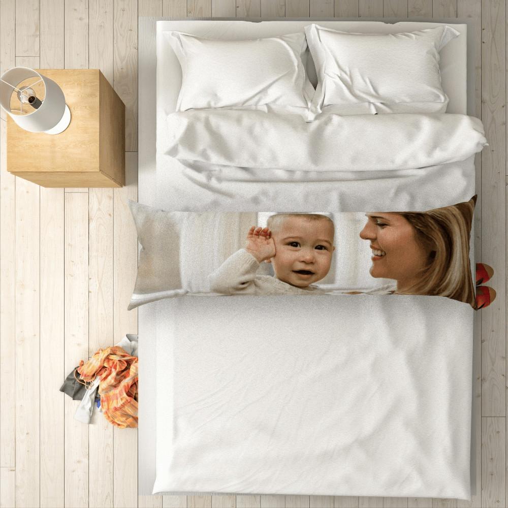 Custom Photo Horizontal Pillow Case Gifts for Mother-50?篓锟?50cm