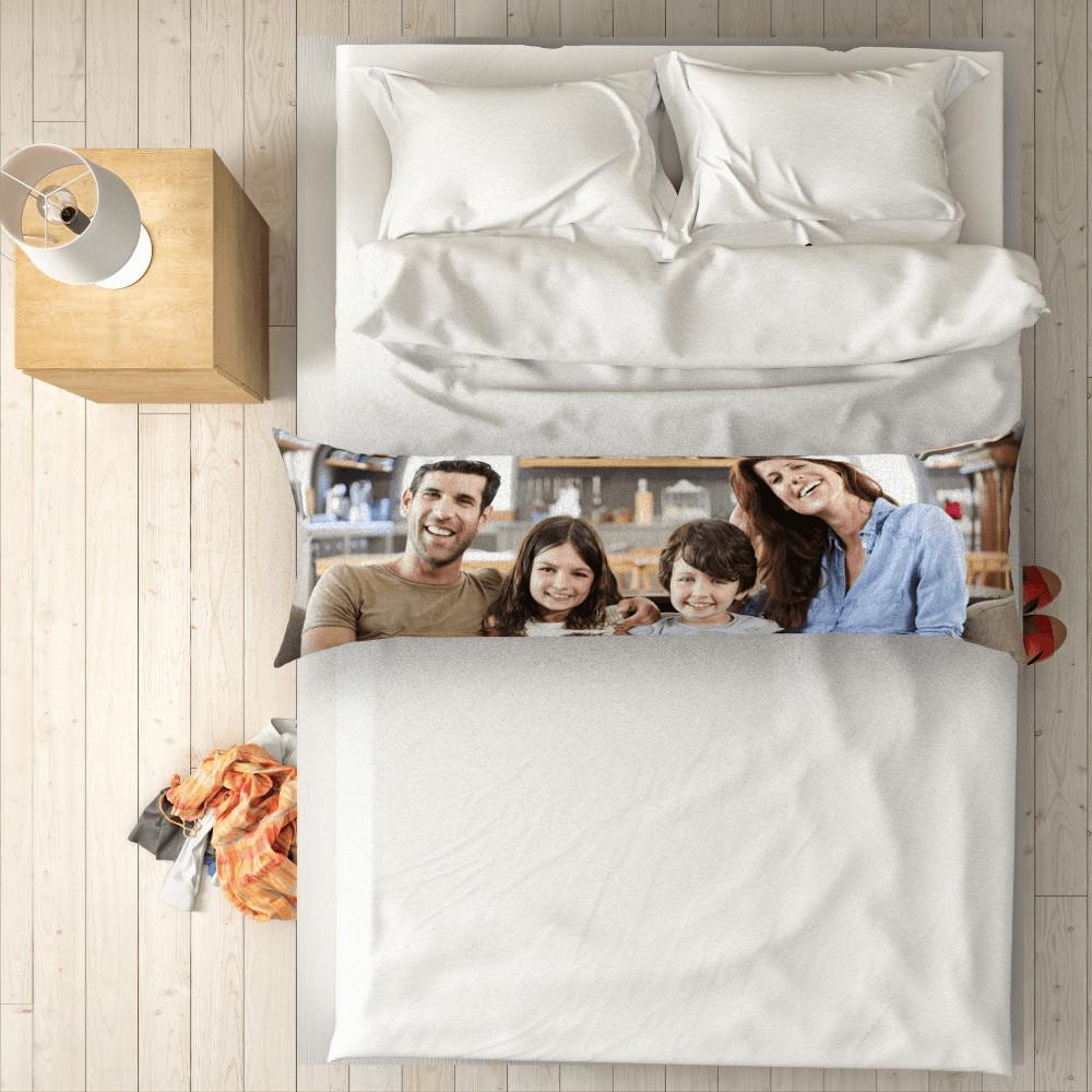 Custom Photo Horizontal Pillow Case Gifts for Family-50?¨￠150cm