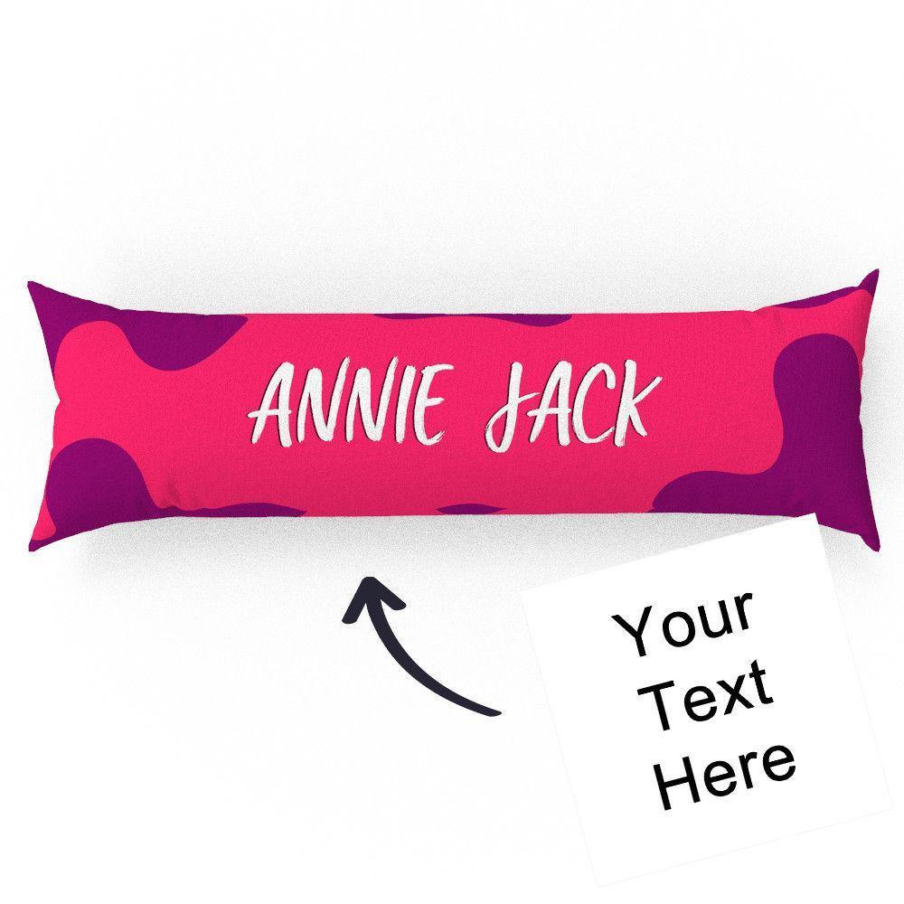 Custom Engraved Horizontal Pink Pillow Case Gifts-50?璋?50cm