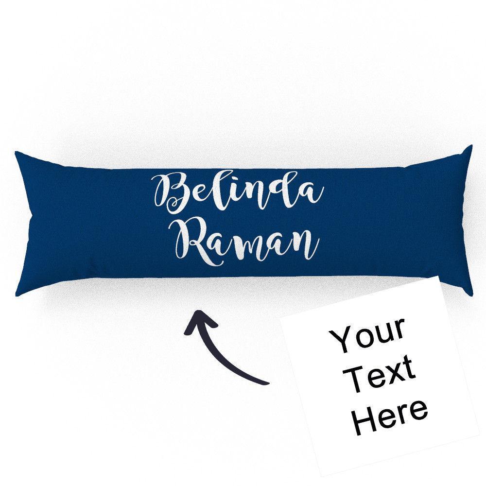 Custom Engraved Horizontal Blue Pillow Case Gifts-50?璋?50cm