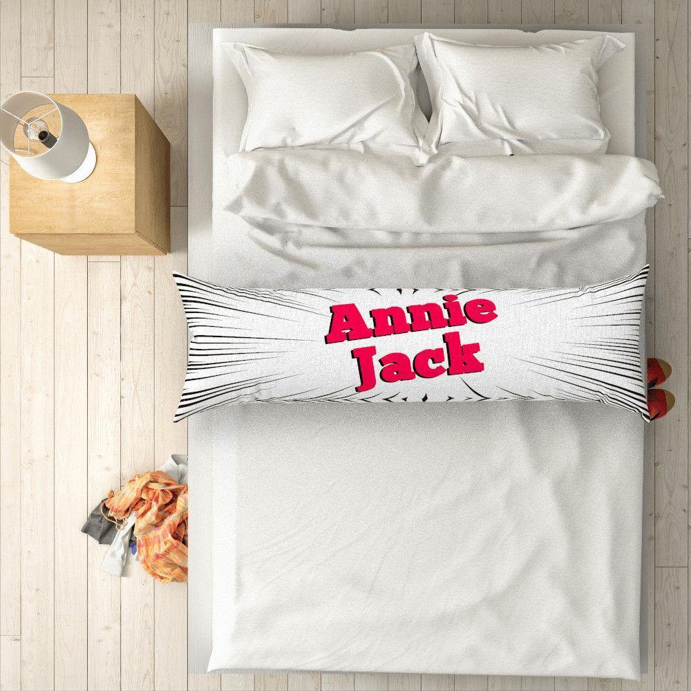 Custom Engraved Horizontal White Pillow Case Gifts-50?璋?50cm