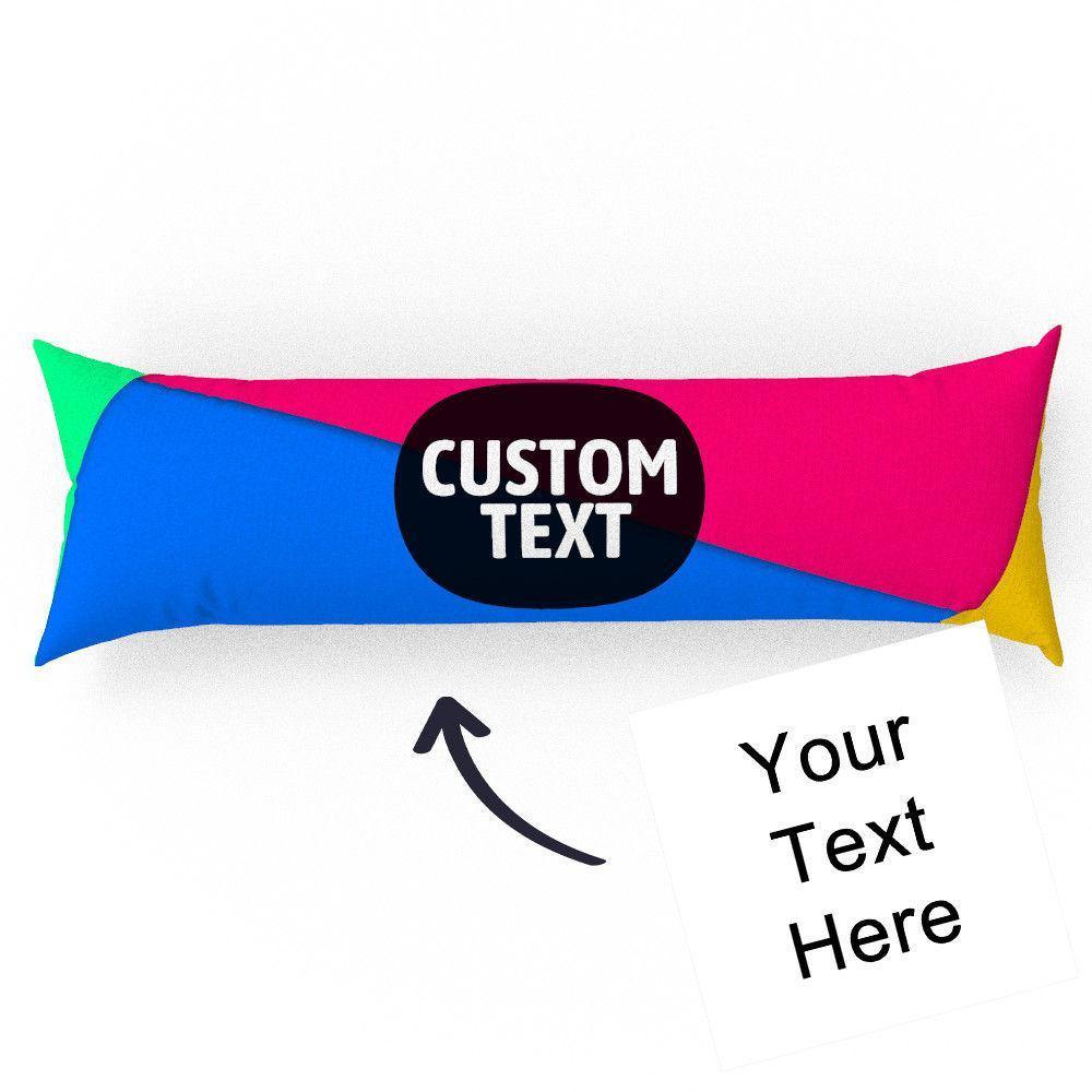 Custom Engraved Horizontal Blue and Pink Pillow Case Gifts-50?璋?50cm