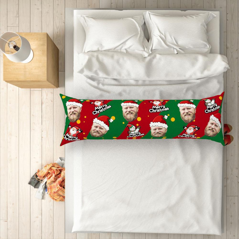 Custom Photo Face Horizontal Pillow Gifts For Santa Claus 50 150cm