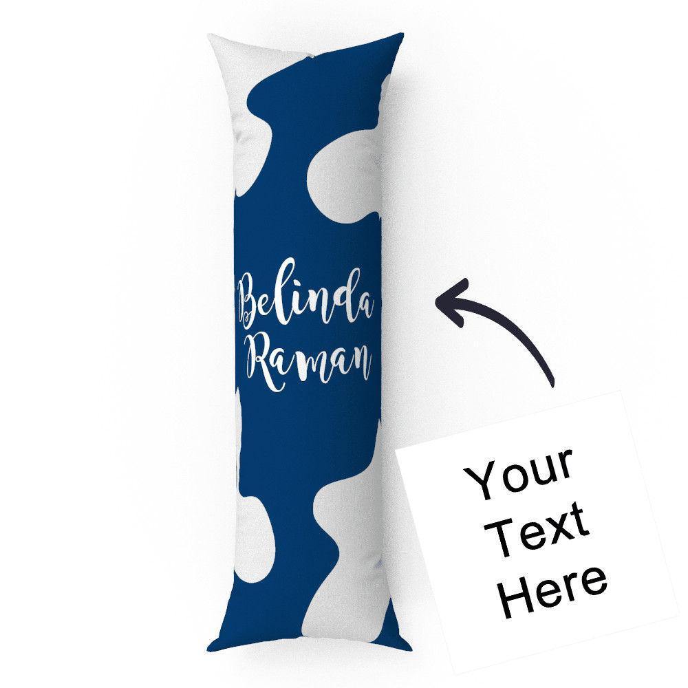 Custom Engraved Vertical Blue Pillow Case Gifts-50?璋?50cm