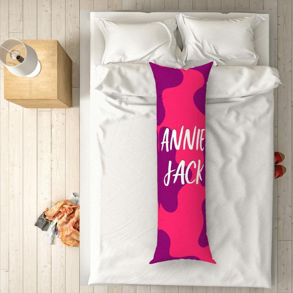 Custom Engraved Vertical Pink Pillow Case Gifts-50?璋?50cm