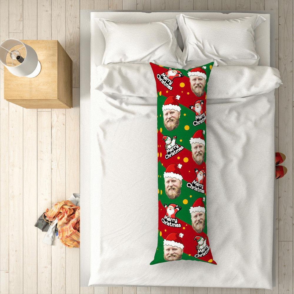 Custom Photo Face Vertical Pillow Gifts For Santa Claus 50 150cm
