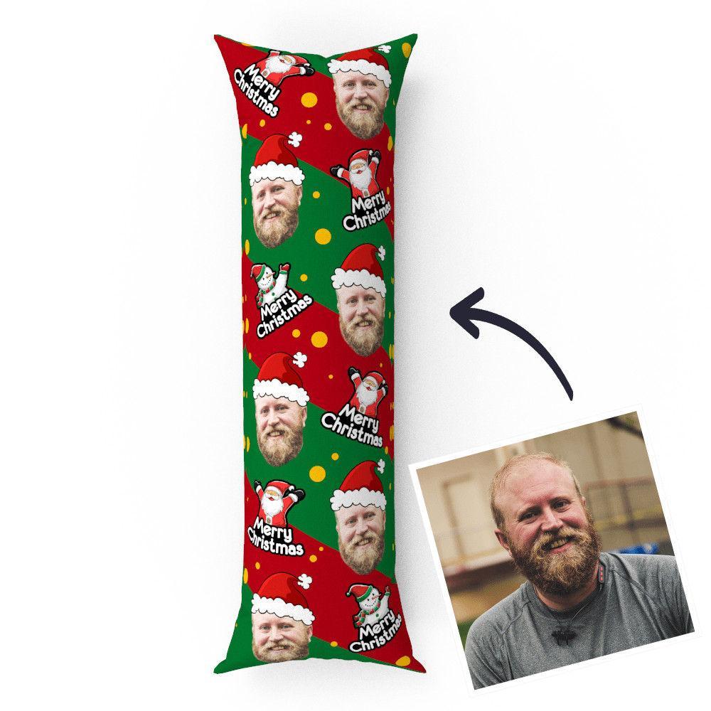 Custom Photo Face Vertical Pillow Gifts For Santa Claus 50 150cm