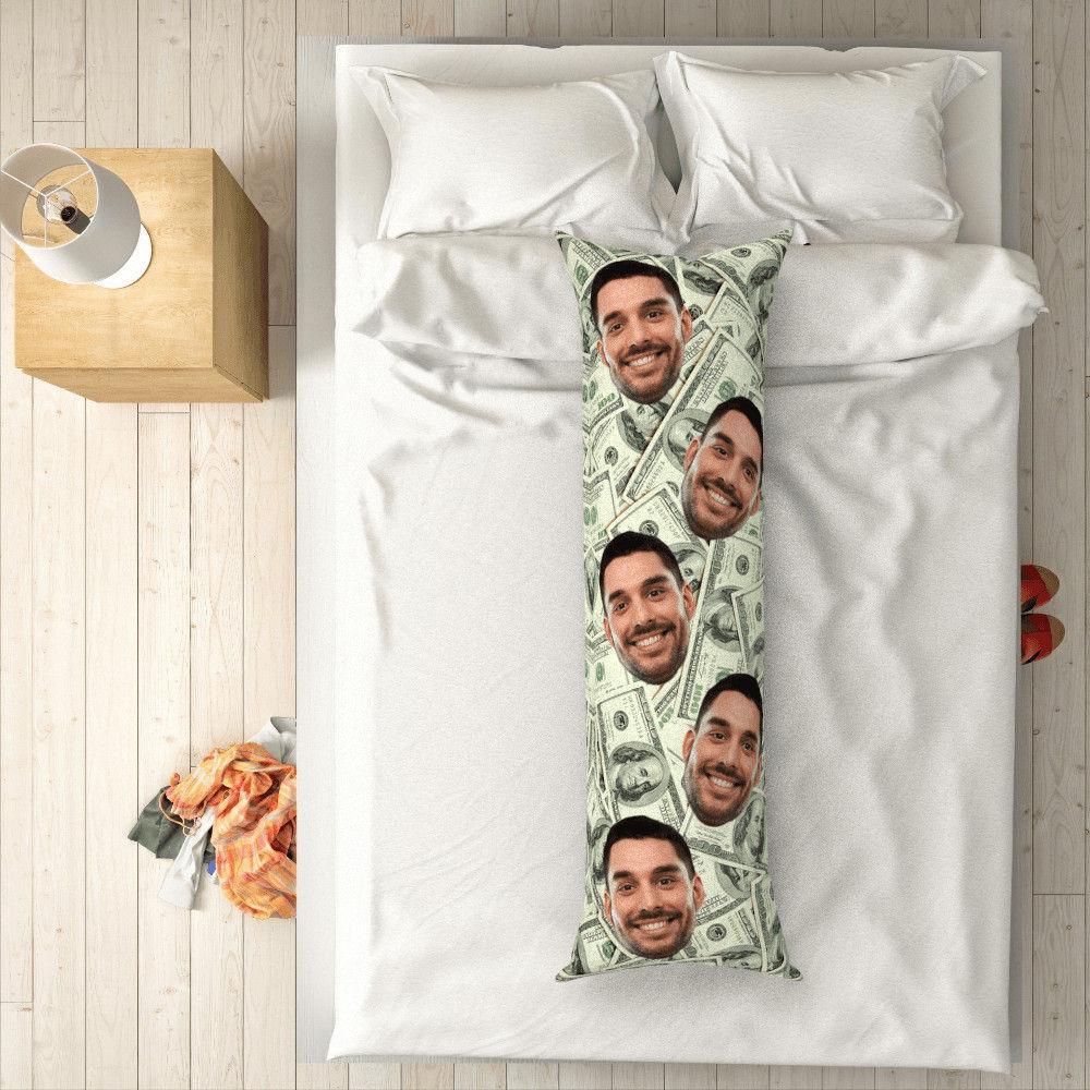Custom Photo Head Vertical Pillow Gifts Man Theme 50 150cm