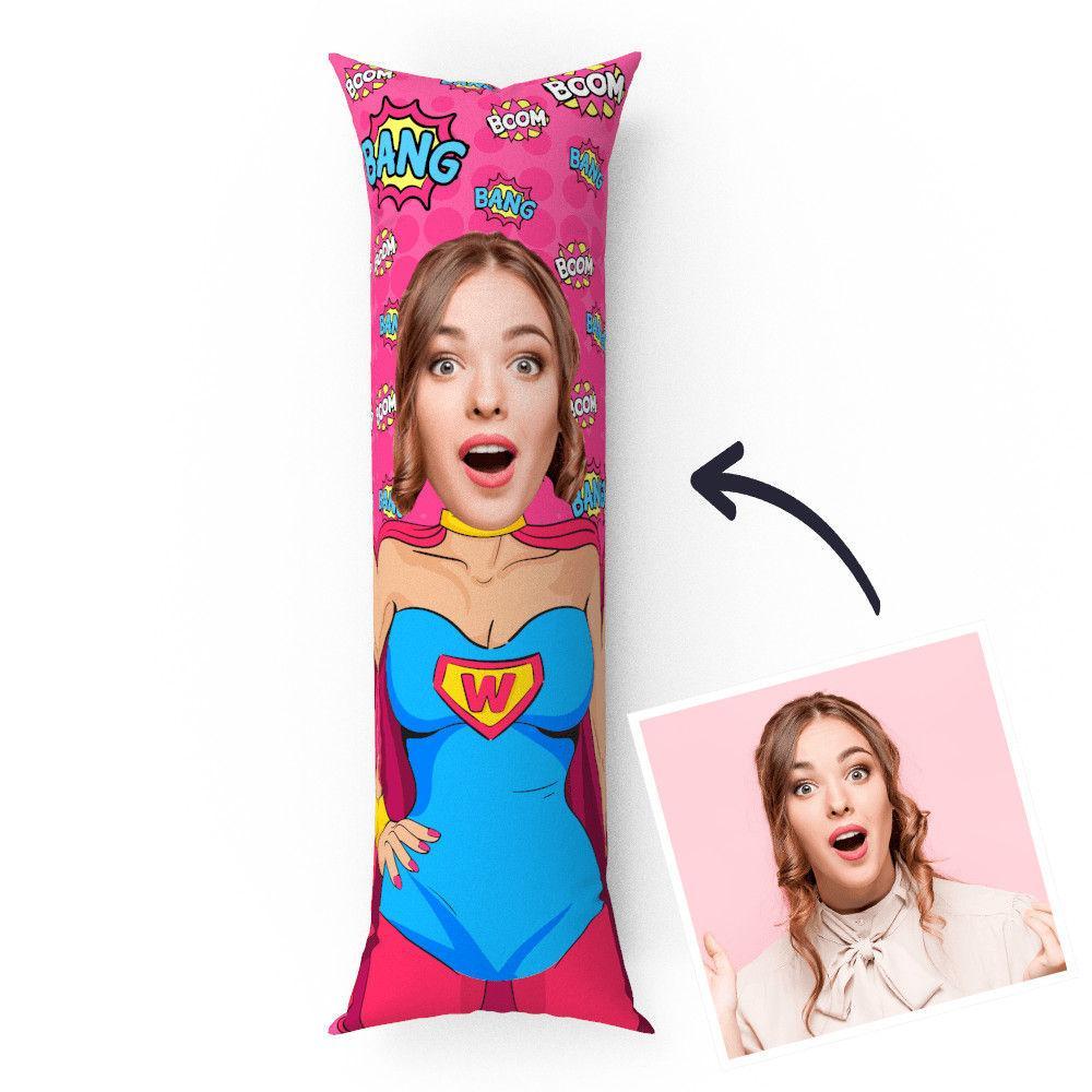 Custom Photo Funny Face Vertical Pillow Gifts For Girl 50 150cm