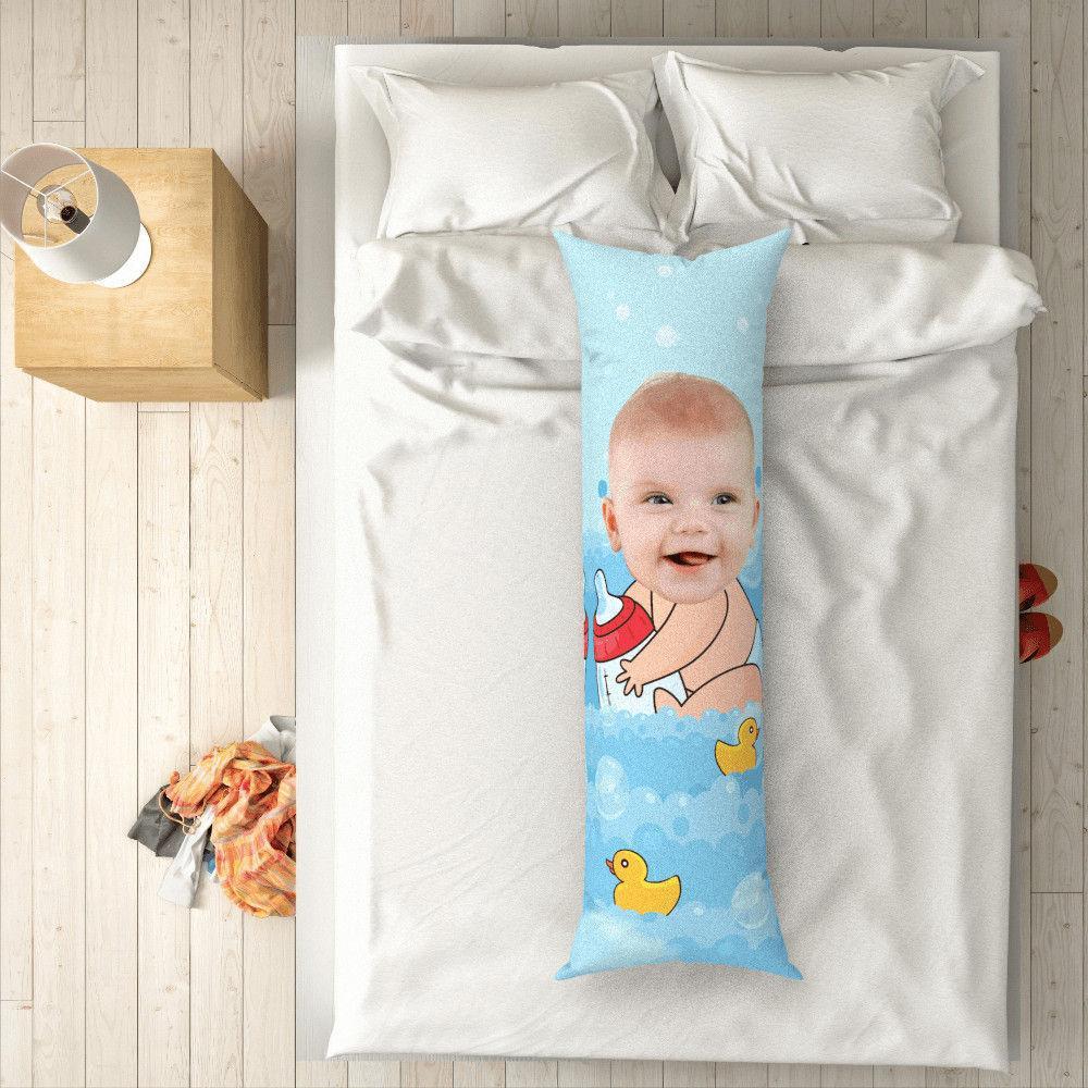 Custom Photo Funny Face Vertical Pillow Gifts For Baby 50 150cm