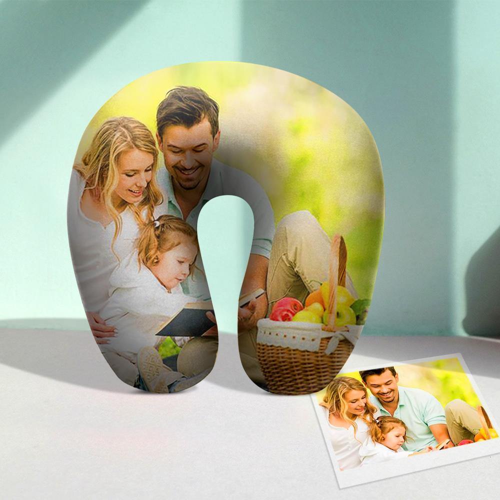 Custom Photo U-Shaped Pillow Comfortable Nursing Pillow -Family