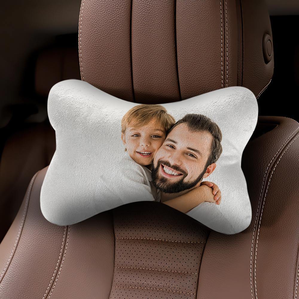 Custom Photo Car Neck Pillow Father Theme