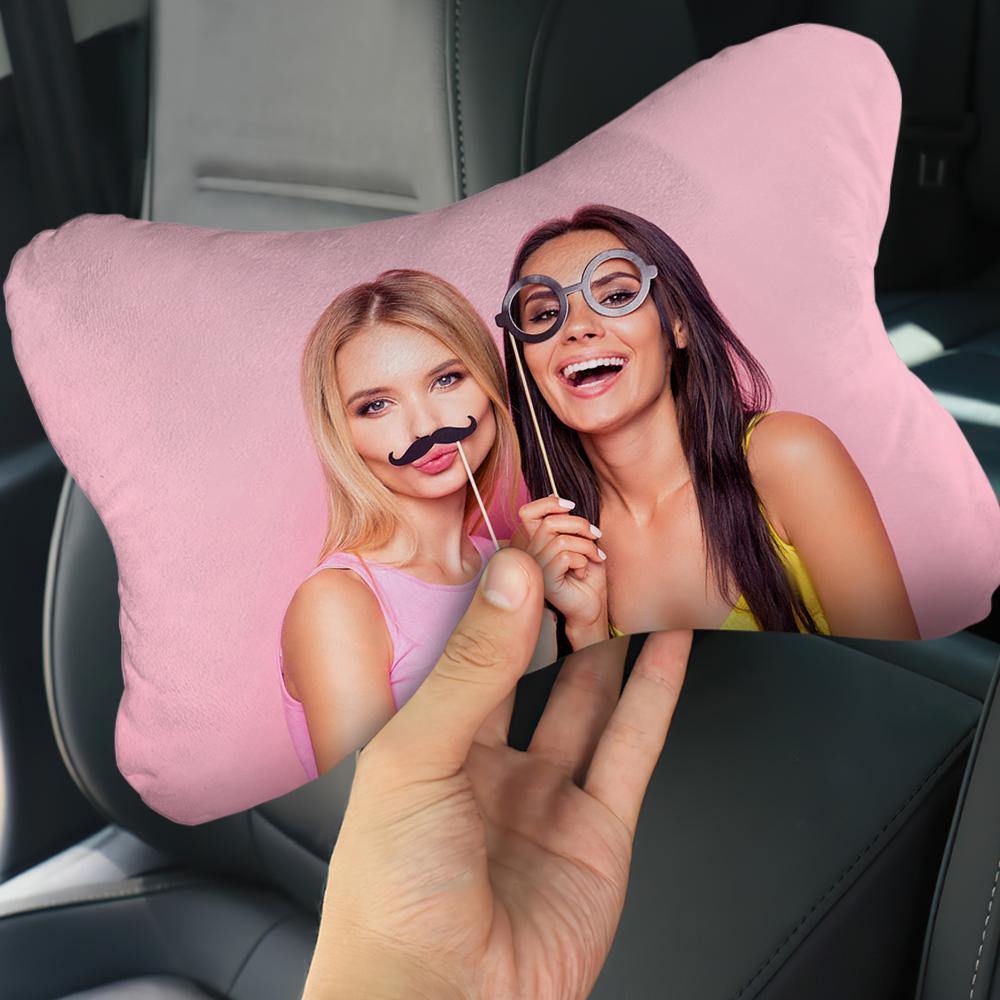 Custom Photo Car Neck Pillow Friend Theme