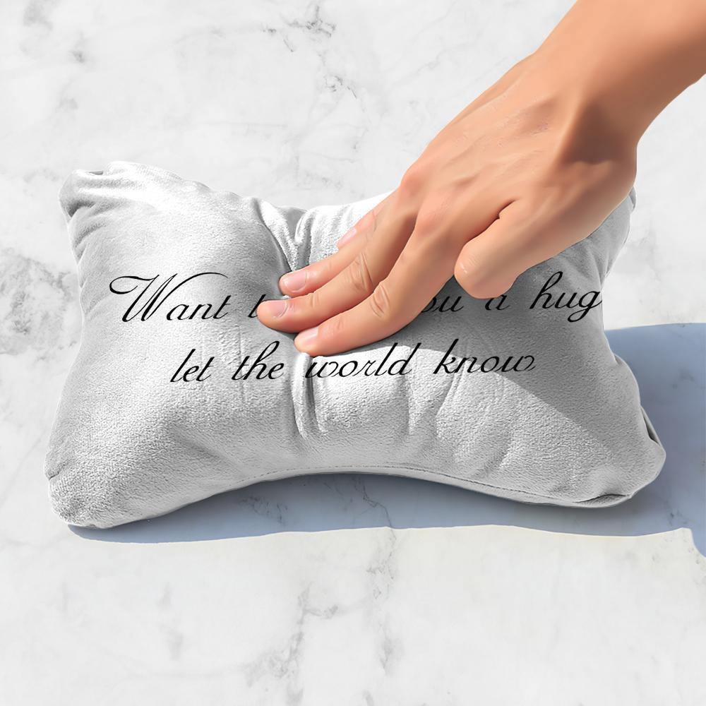 Custom Engraved Car Neck Pillow-White