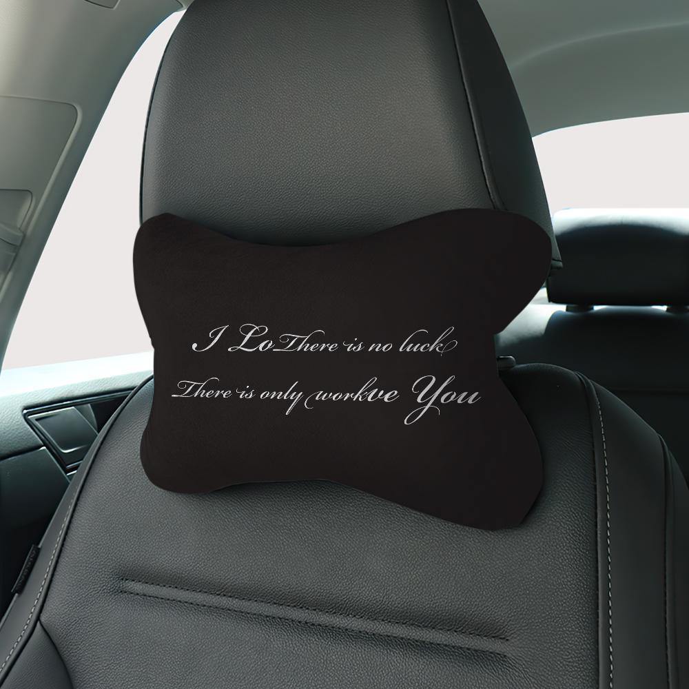 Custom Engraved Car Neck Pillow-Black