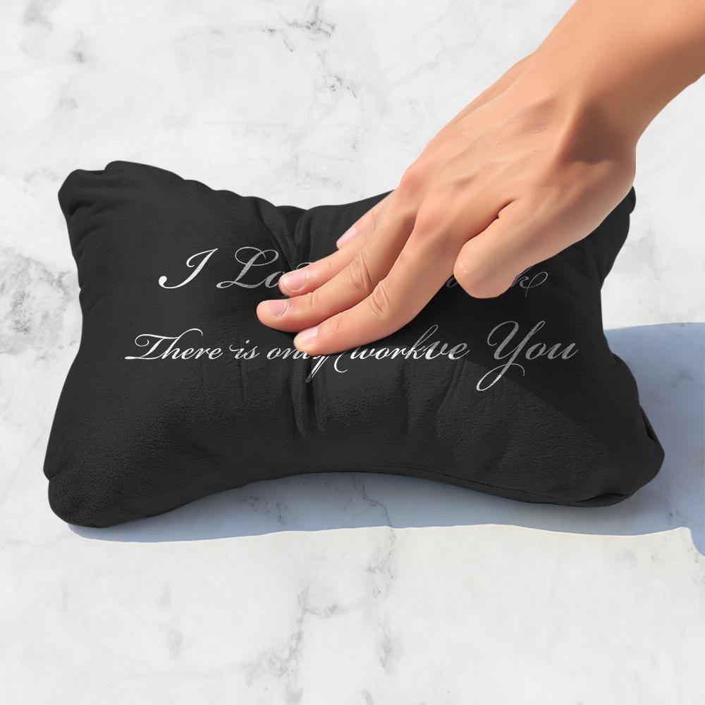 Custom Engraved Car Neck Pillow-Black