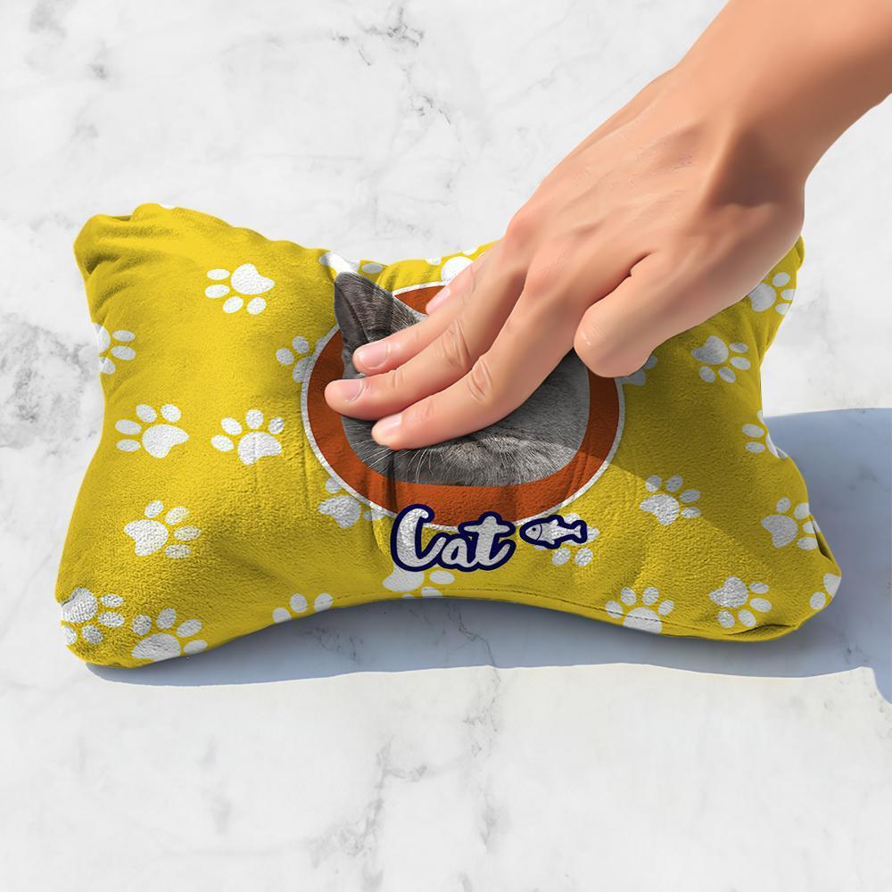 Custom Photo Face Car Neck Pillow Cat Theme