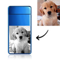 Photo Lighter With Engraving Electric Lighter Blue Cute Pet
