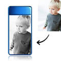 Photo Lighter Custom Photo Engraved Lighter Blue Memorial Gift