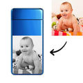 Photo Lighter With Engraving Electric Lighter Great Gift Blue