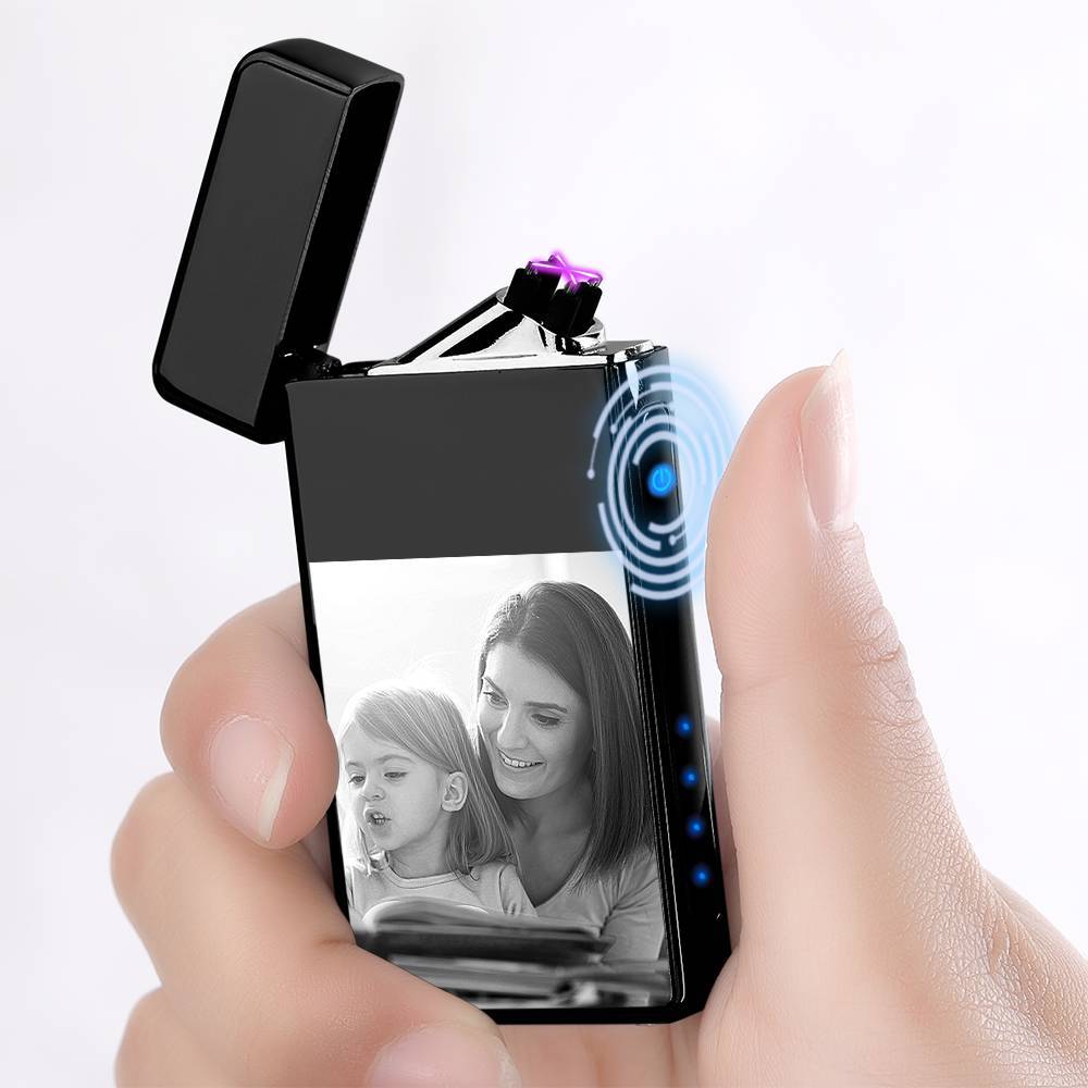 Photo Lighter Electric Lighter Perfect Gift Black