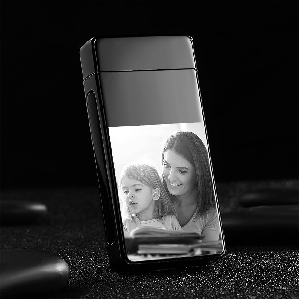 Photo Lighter Electric Lighter Perfect Gift Black