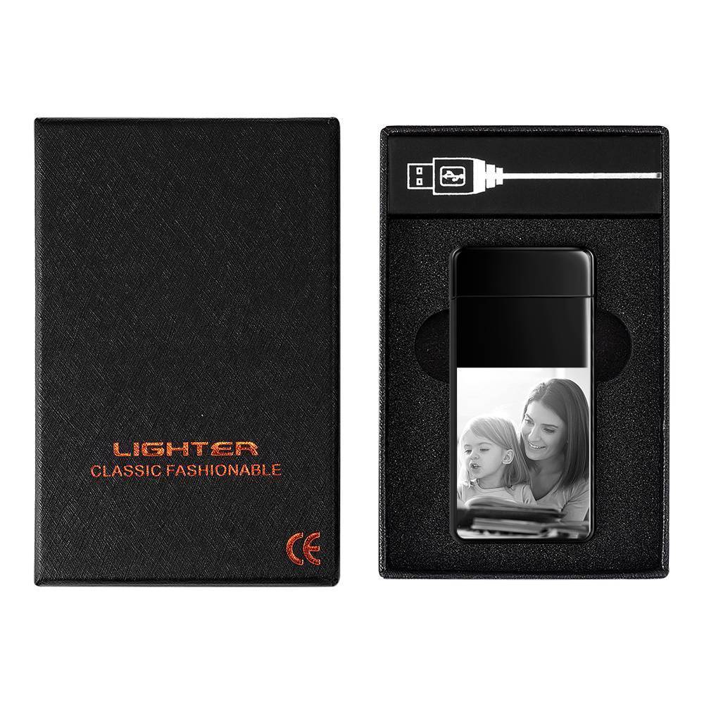 Photo Lighter Electric Lighter Perfect Gift Black