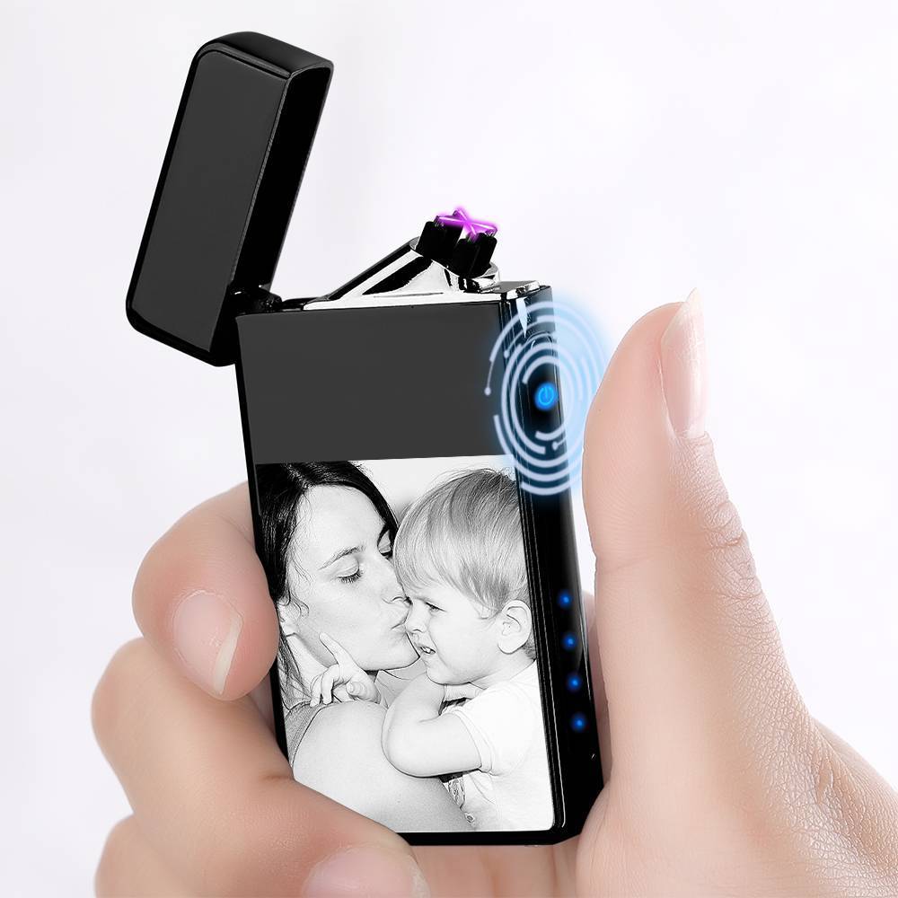 Photo Lighter Electric Lighter Keepsake Gift Black