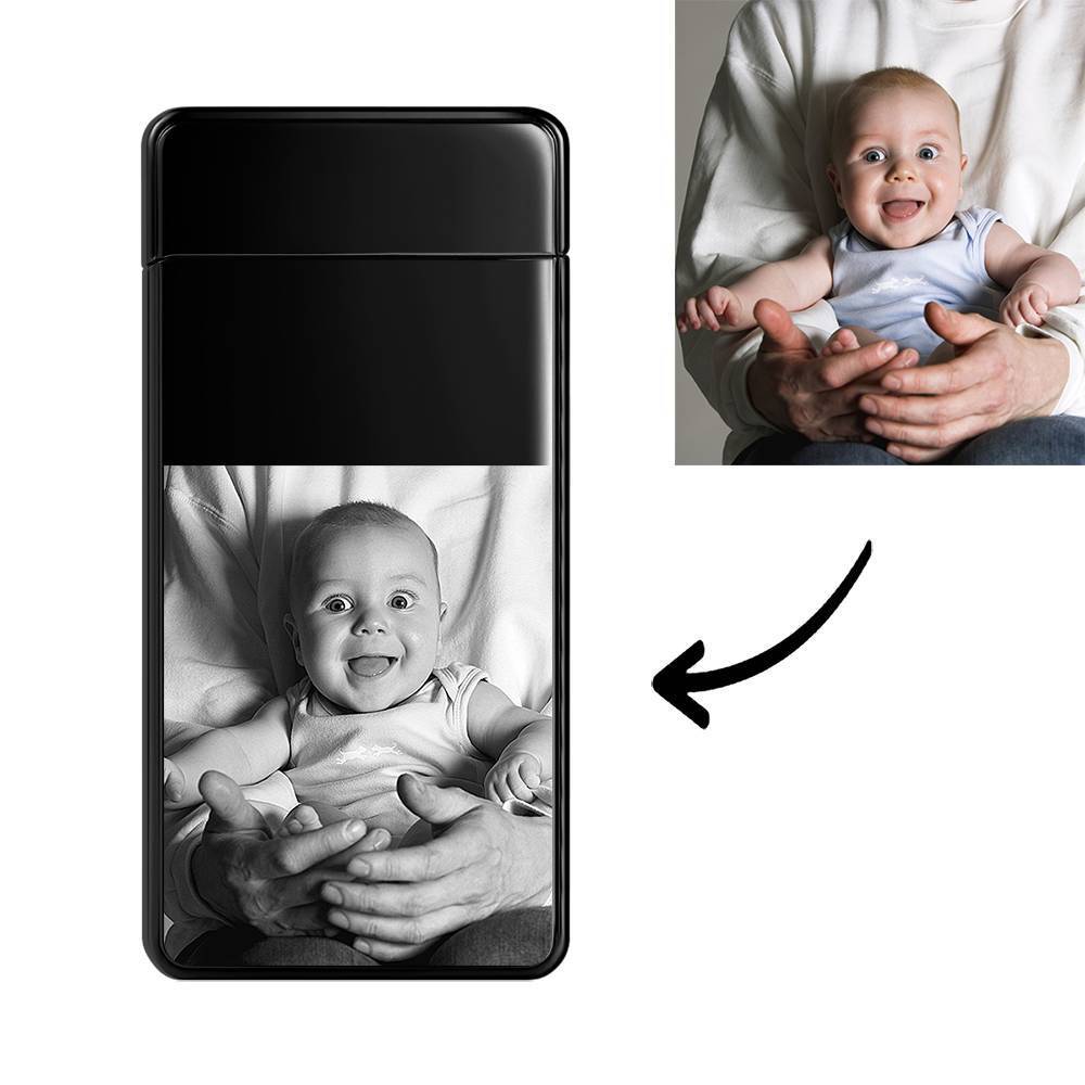 Christmas Gift Photo Lighter Electric Lighter Black