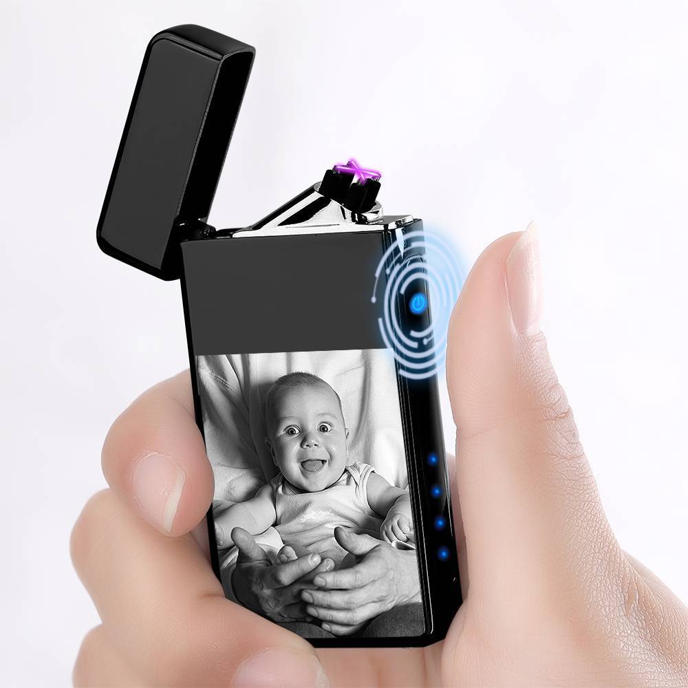 Christmas Gift Photo Lighter Electric Lighter Black