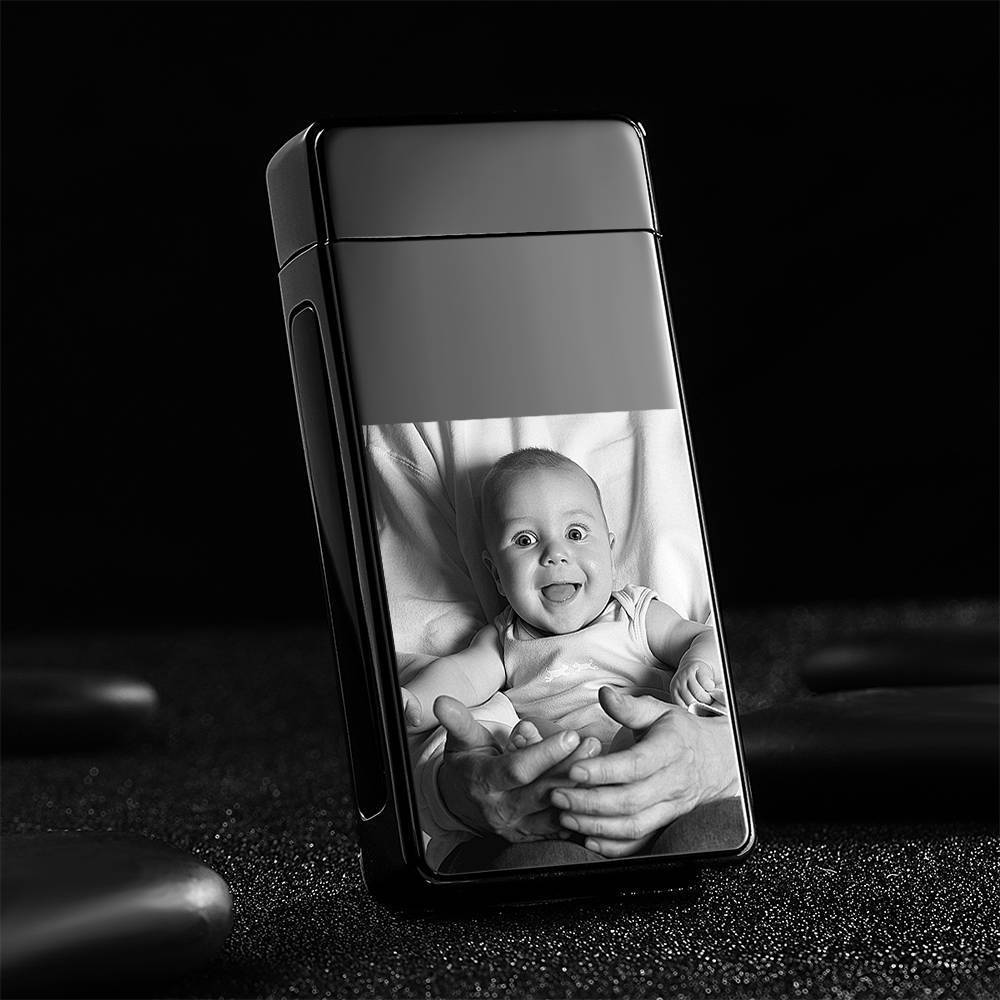 Christmas Gift Photo Lighter Electric Lighter Black