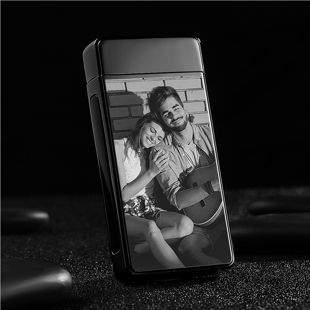 Photo Lighter Custom Photo Engraved Lighter Valentine's Gift For Lovers