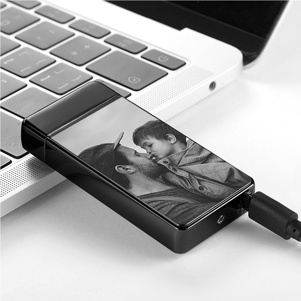 Photo Lighter Custom Photo Engraved Lighter Father's Day Gift