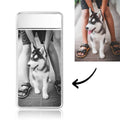 Photo Lighter Custom Photo Engraved Lighter Silver Cute Pet