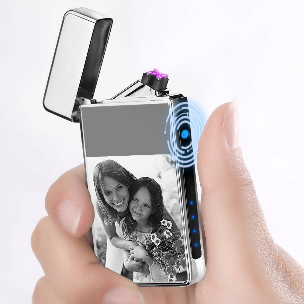 Photo Lighter Electric Lighter Perfect Family Silver