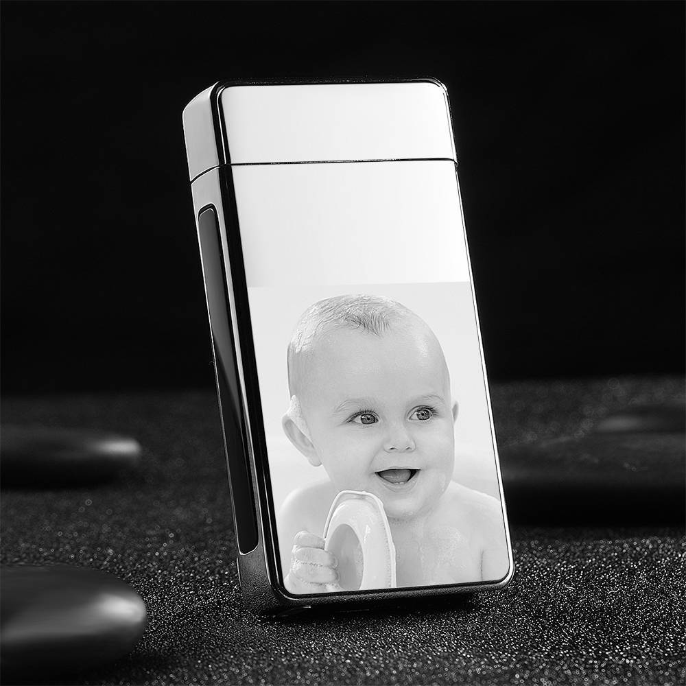 Photo Lighter Electric Lighter Cute Children Silver
