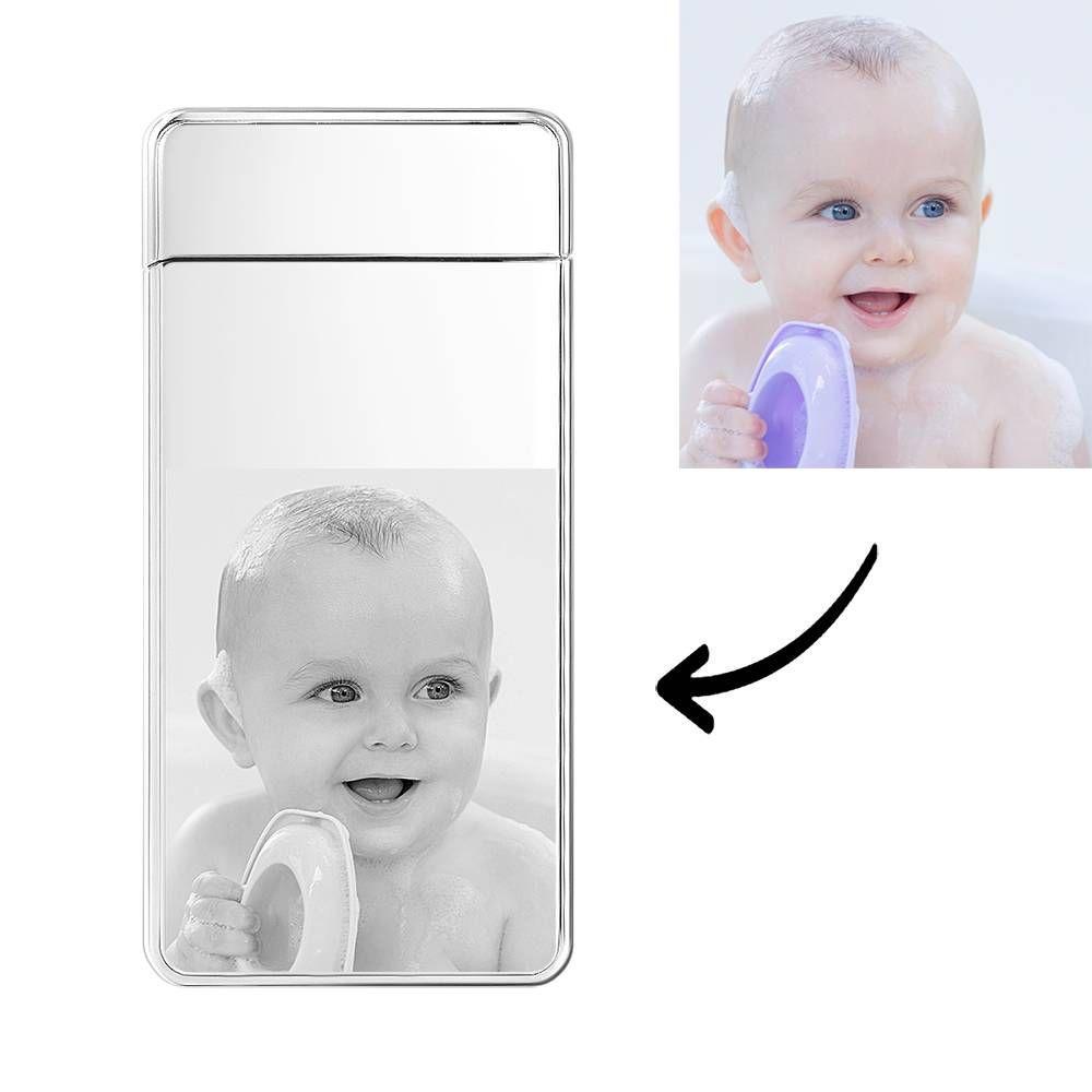 Photo Lighter Electric Lighter Cute Children Silver