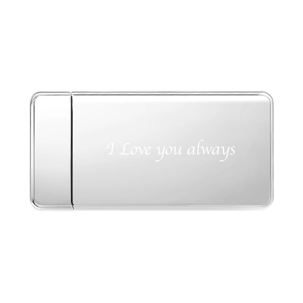 Photo Lighter Custom Photo Engraved Lighter Silver Couple S Gift