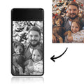 Photo Lighter With Engraving Electric Lighter Black Scrub Christmas Gift