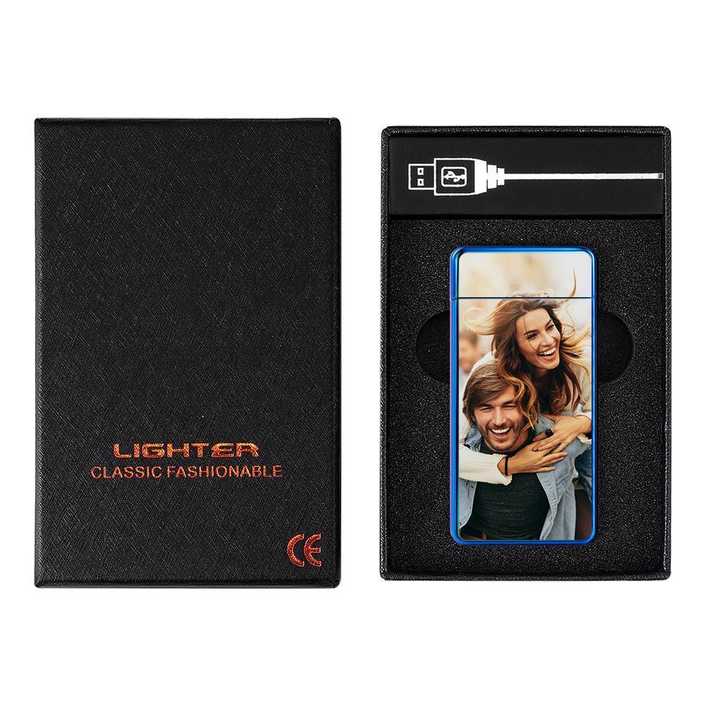 Photo Lighter Custom Photo Engraved Lighter Rainbow Color For Boyfriend