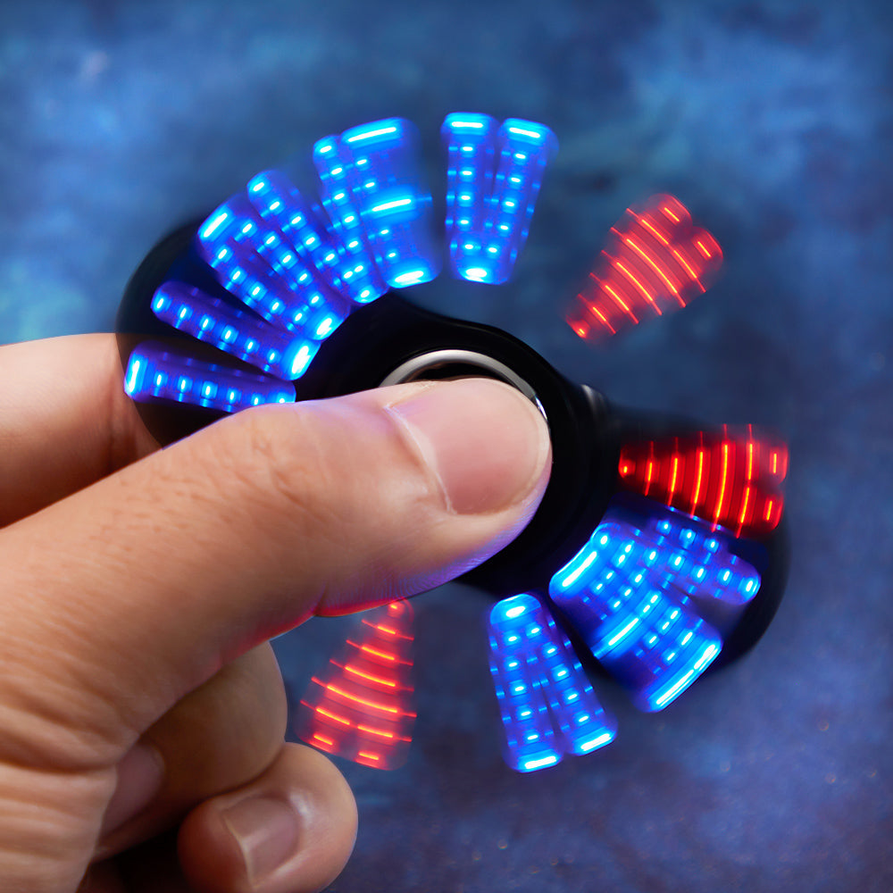 Custom Engraved Lighter LED Fidget Spinner Creative Gifts