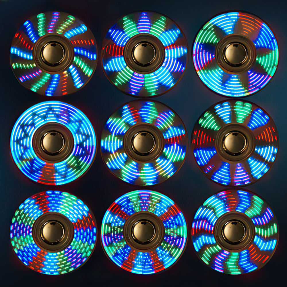 Custom Engraved Lighter LED Fidget Spinner Creative Gifts
