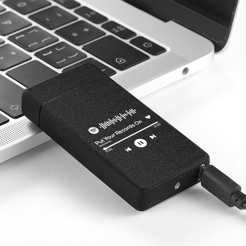 Personalized Spotify Code Engraved Lighter Custom Playlist Lighter