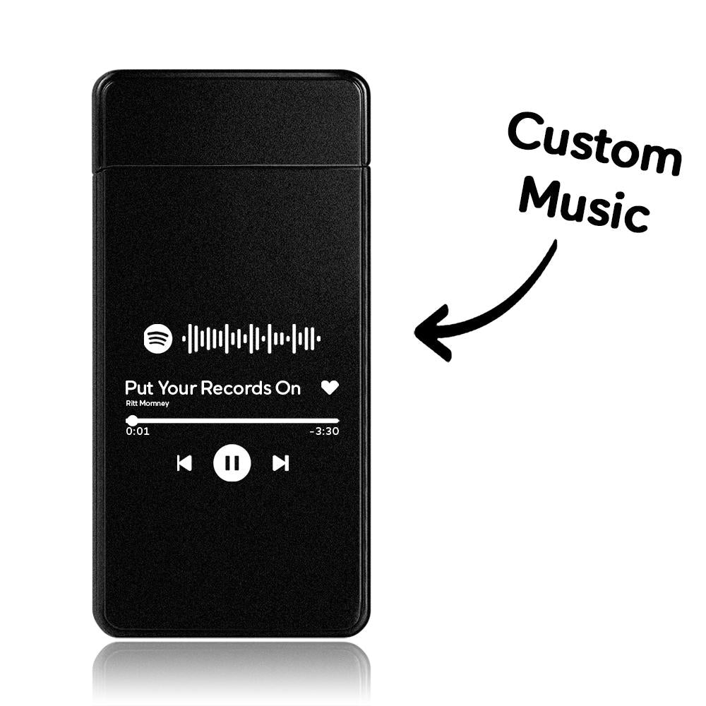 Personalized Spotify Code Engraved Lighter Custom Playlist Lighter